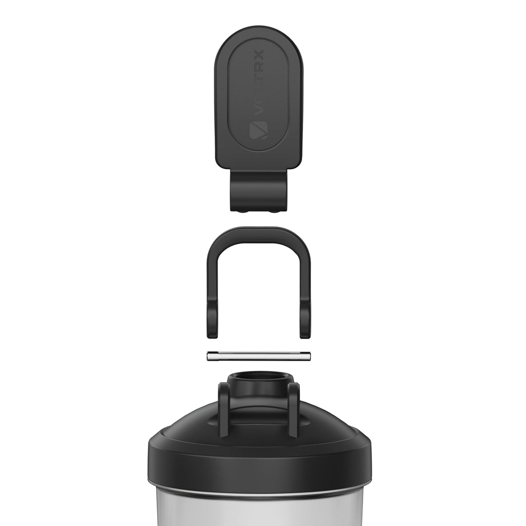 VOLTRX Titanus Protein Shaker Bottle, USB C Rechargeable Electric Protein Mixer for Protein Shakes and Meal Replacement Shakes, BPA Free, 600ml