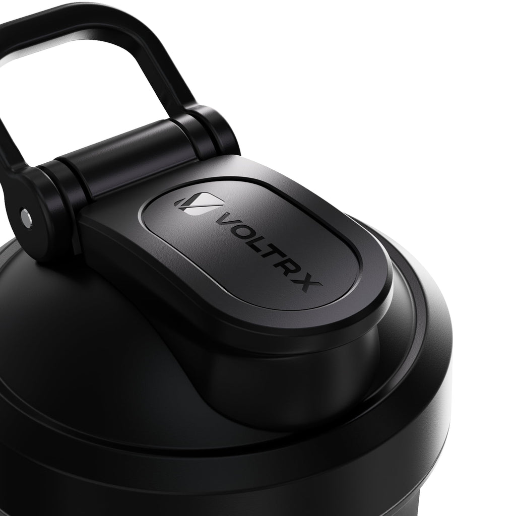 VOLTRX Titanus Protein Shaker Bottle, USB C Rechargeable Electric Protein Mixer for Protein Shakes and Meal Replacement Shakes, BPA Free, 600ml